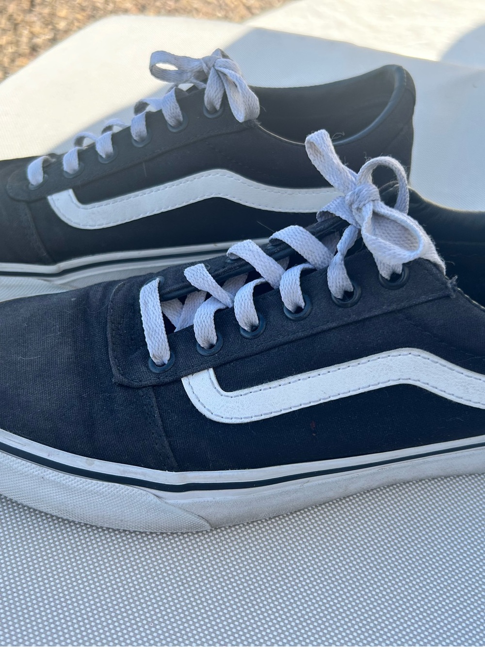 Vans Black and White Low-Top Women’s Sneakers